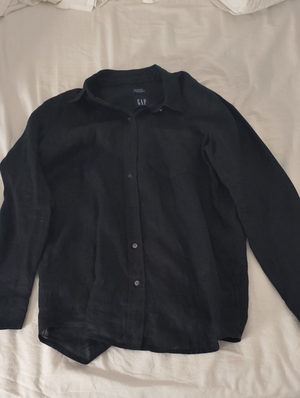 GAP Boyfriend Shirt Black